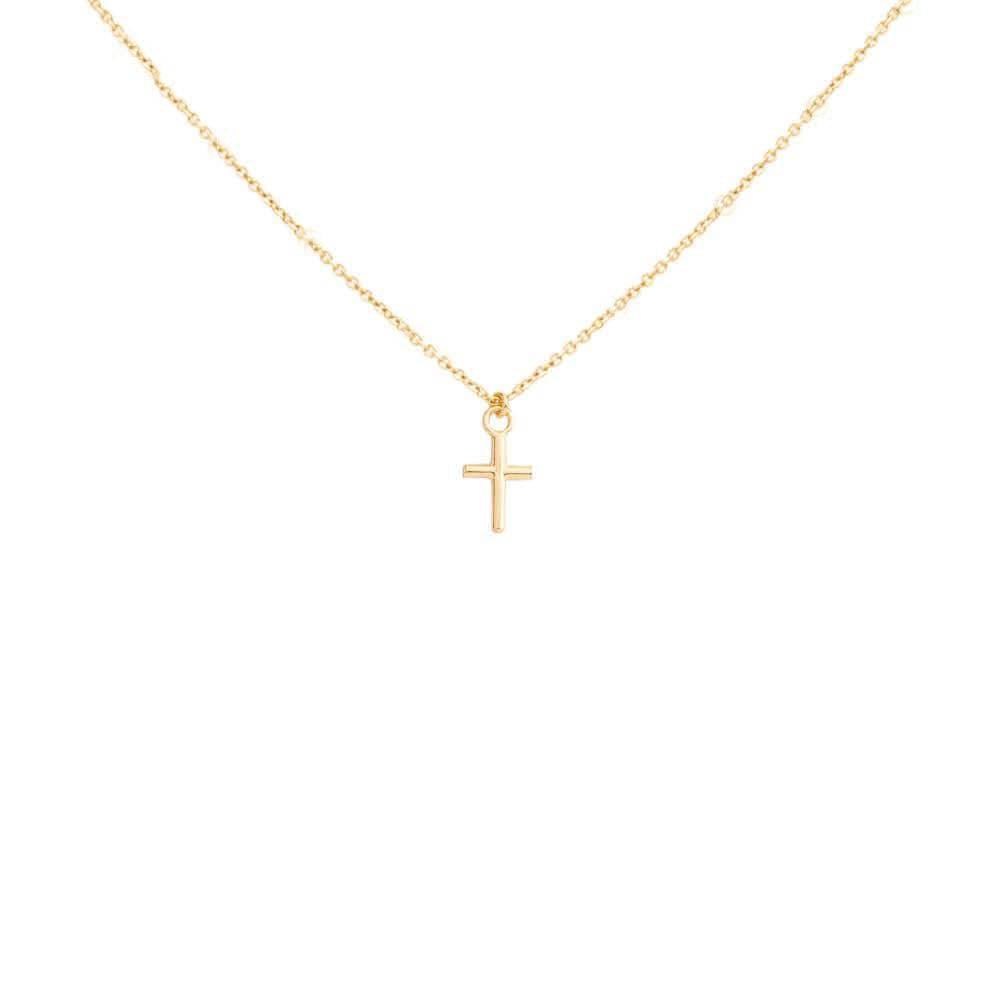 Collier croix (or 18 carats)