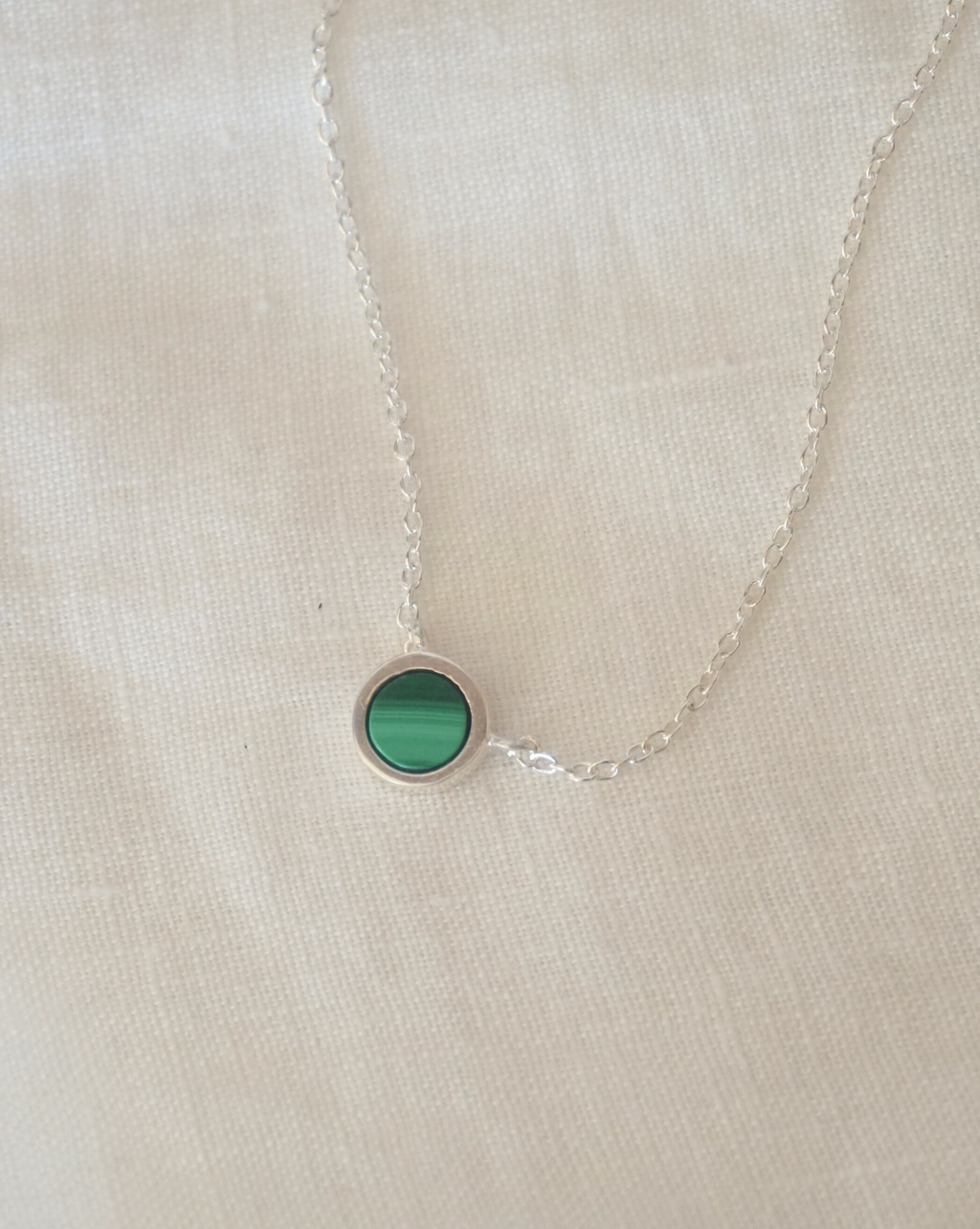 Moon Malachite Necklace