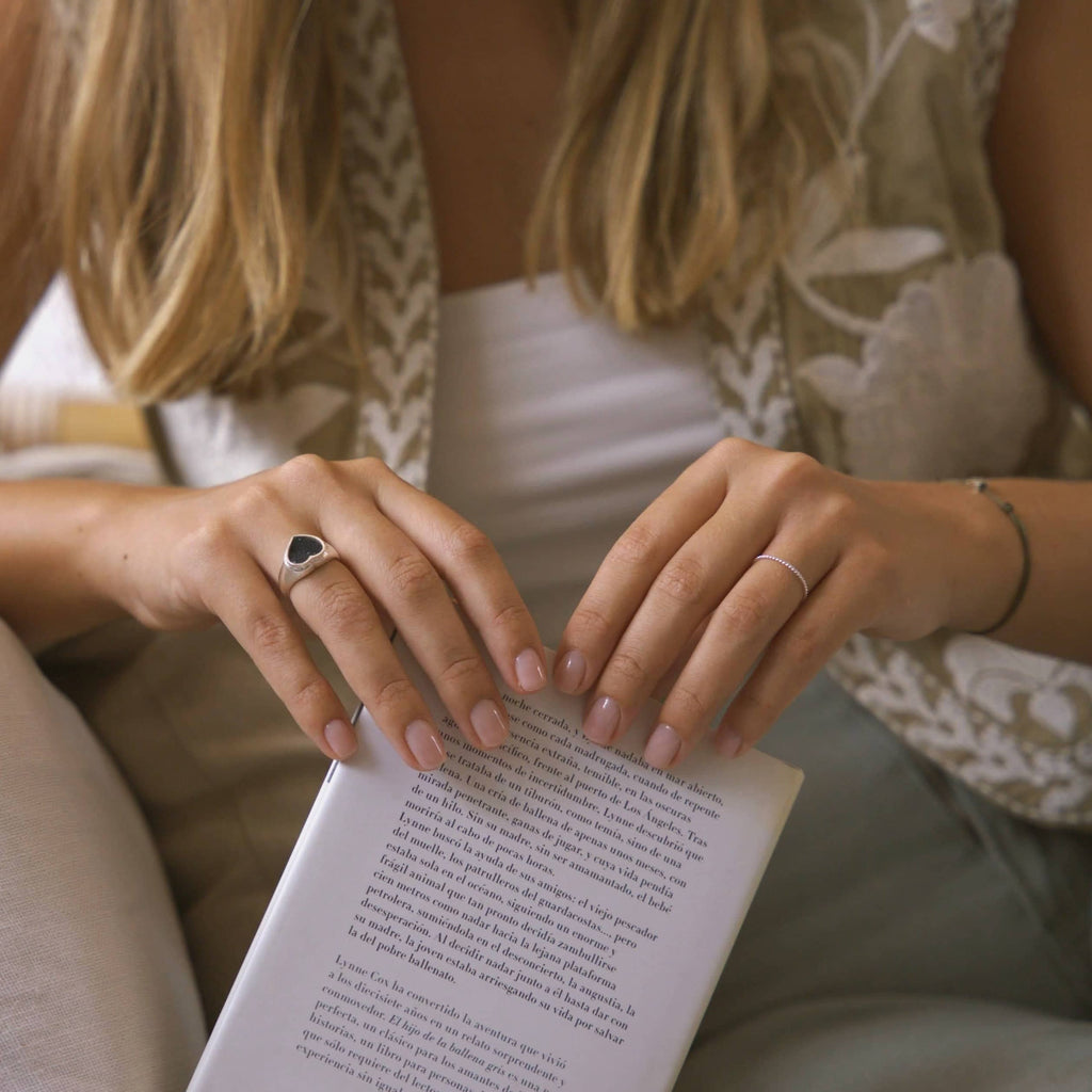 Roma Onyx Crystallized Ring