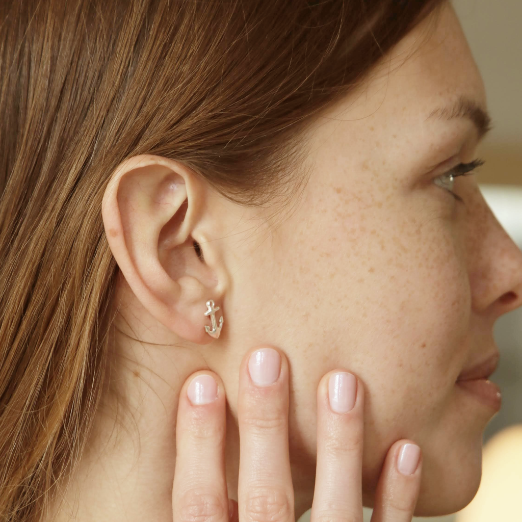 Boucles d'oreilles ancre